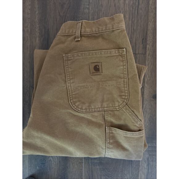Carhartt Other - Carhartt Pants Mens 44x30 Brown B11 Original Dungaree Fit Duck Canvas Carpenter